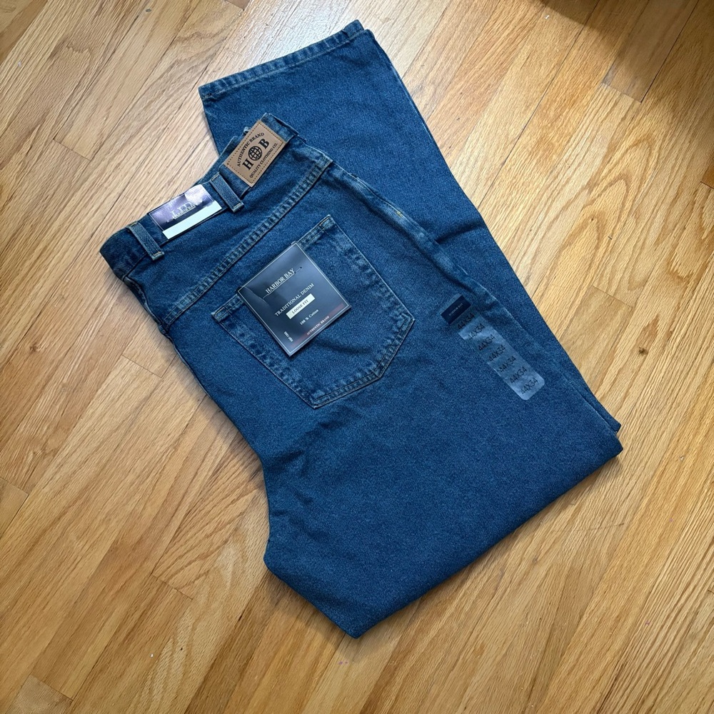 Harbor Bay Traditional Blue Denim Pants
